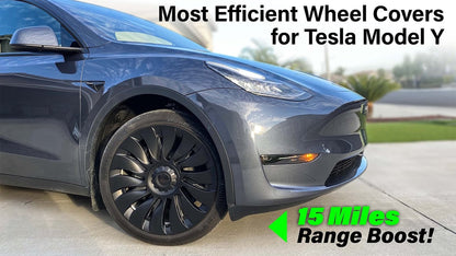 Uberturbine Wheel Covers for Tesla Model Y 19'' Gemini Wheels (Directional)