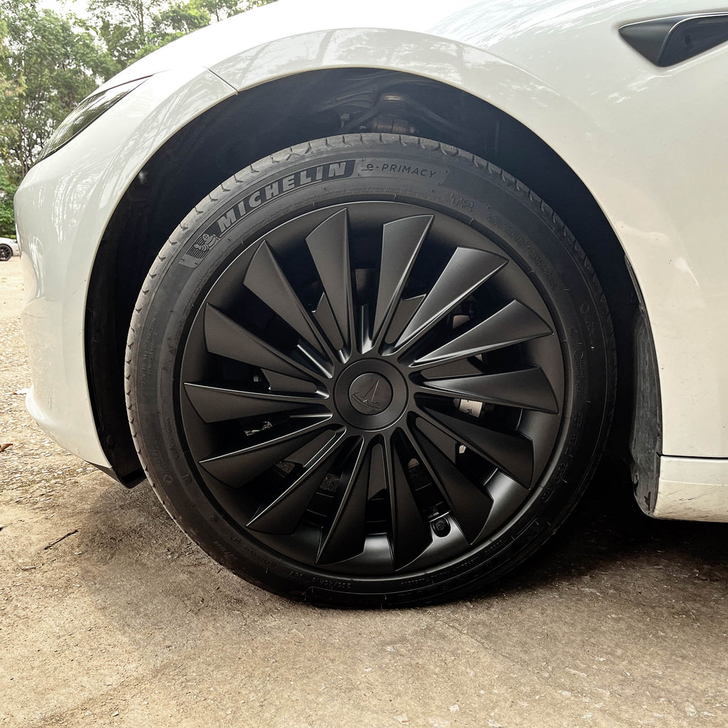 Hubcaps For Tesla 2024+ New Model 3 Highland 18‘’ Photon Wheels - Cyclone Style