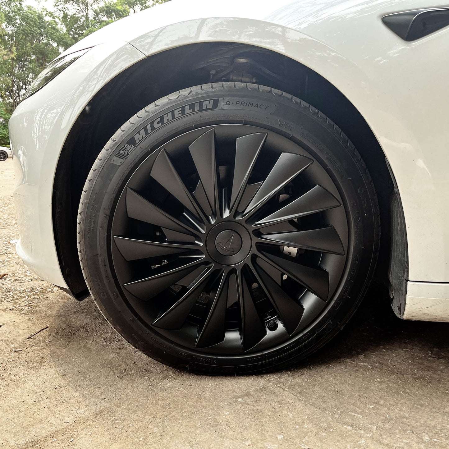 Hubcaps For Tesla 2024+ New Model 3 Highland 18‘’ Photon Wheels - Cyclone Style