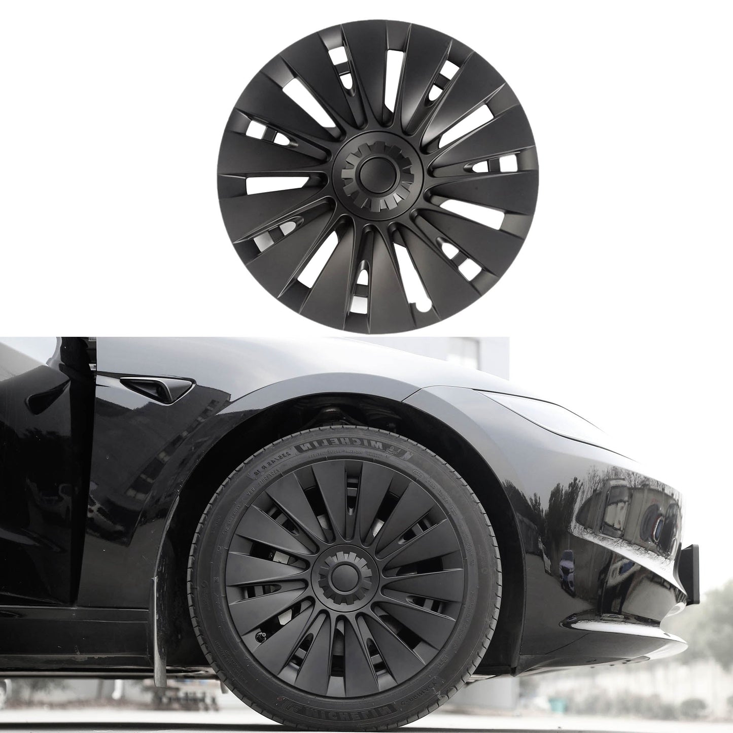 Tesla Wheel Covers for 2024+ New Model 3 Highland 18 inch Photon Wheels - Induction Style