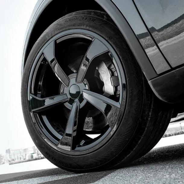 2025+ Tesla Model Y Juniper 19’’ Crossflow Wheel Cover Replacement | OEM-Style Black Rim Protectors
