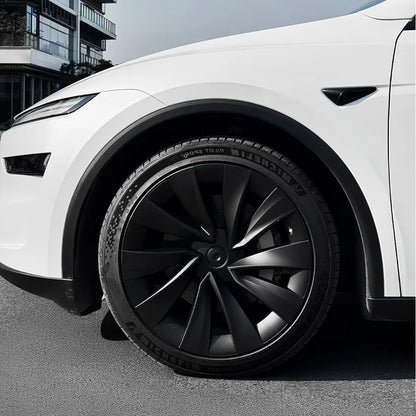2025+ Tesla Model Y Juniper 20-Inch Helix Wheel Covers | Matte Black Finish | OEM Style