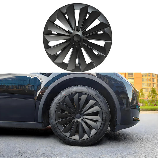 Wheel Covers For Tesla Model Y 19'' Gemini Wheels 2020-2024 - Cyclone Style Hubcaps