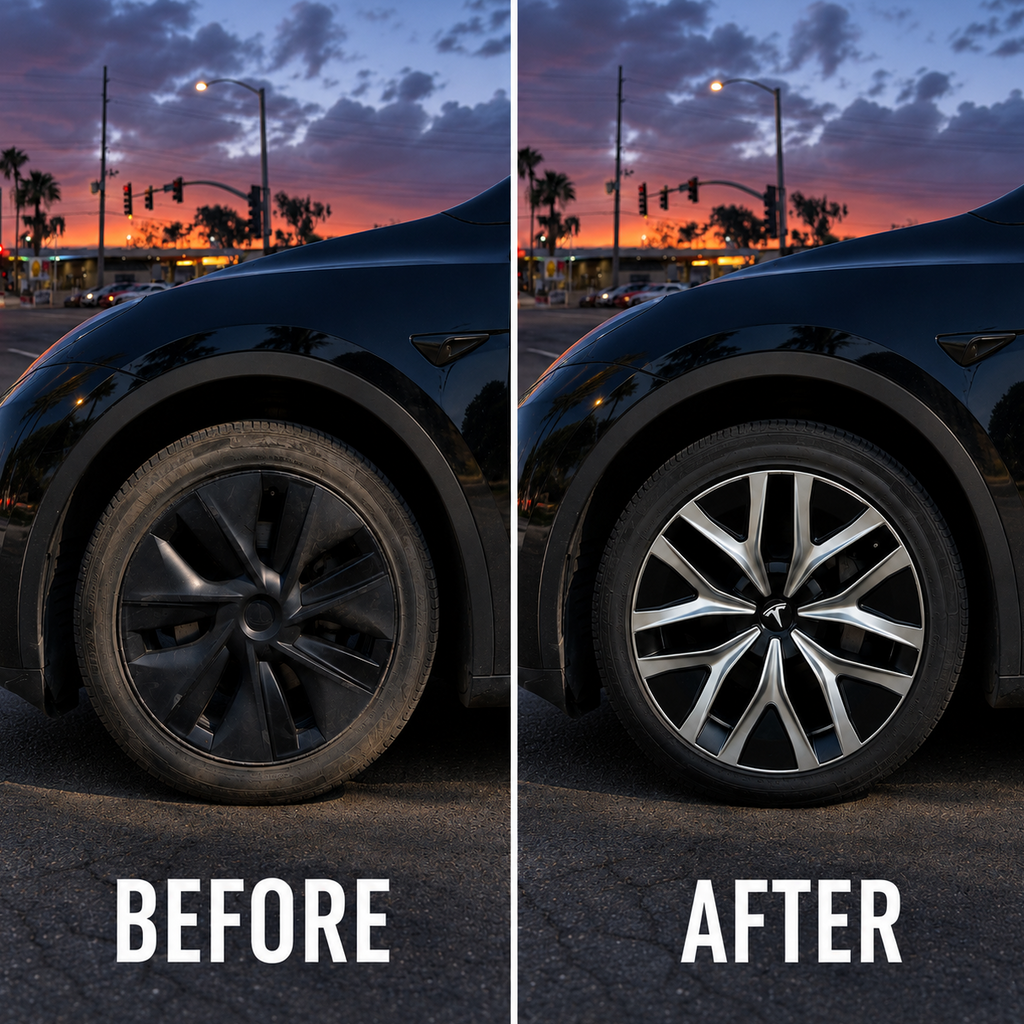 Tesla Model Y 19" Gemini Wheel Covers - Uberturbine Style, 4PCS