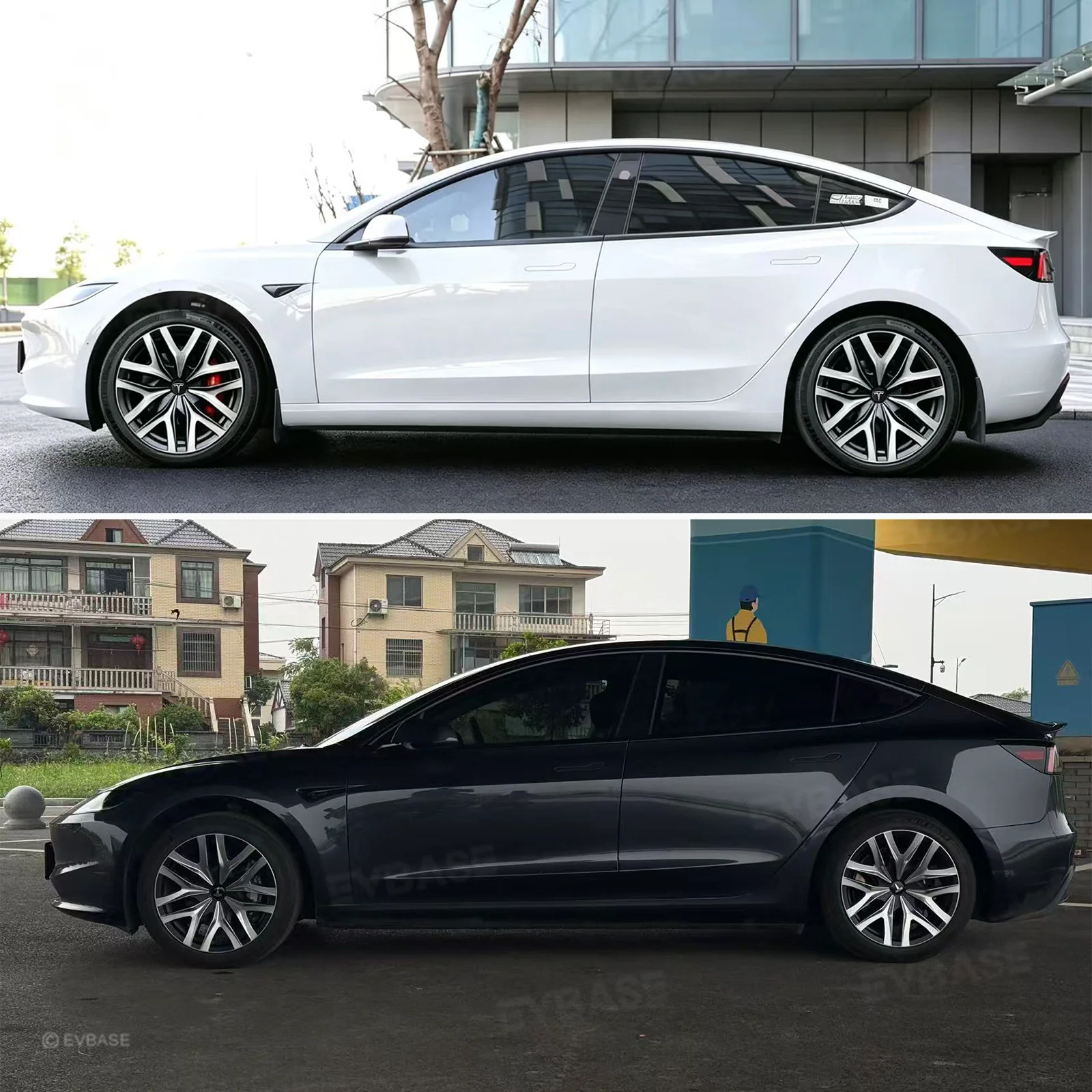 Model 3 Highland Wheel Covers 18" Photon Wheels Hubcaps Inspired By Model Y Performance
